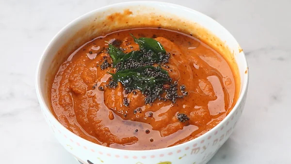 Kara Chutney How To Make Tomato Kara Chutney Recipe