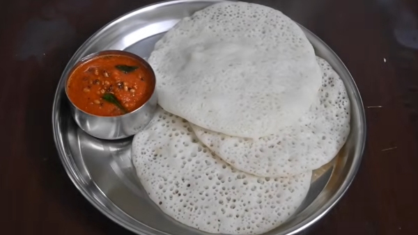 Coconut Dosa With Spicy Chutney How To Make Thengai Dosa With Kara Chutney