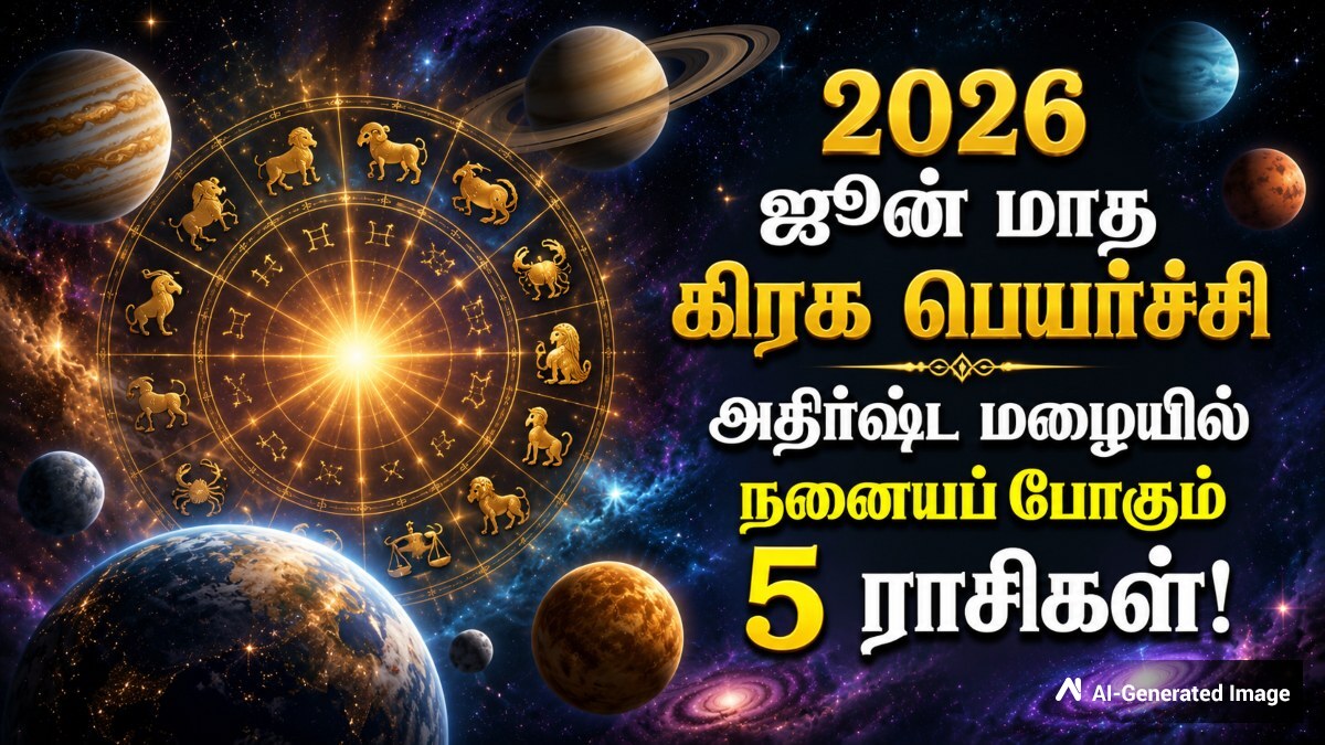ஜூன் மாத கிரக பெயர்ச்சிகளால் இந்த 5 ராசிக்காரர்களுக்கு பணமும், வெற்றியும் குவியப்போகுது!
