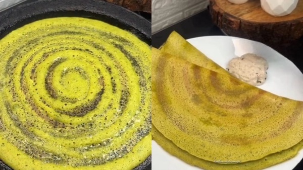 Malli Dosa With Coconut Chutney How To Make Coriander Dosa With Coconut Chutney