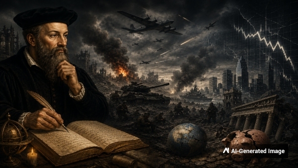Nostradamus Shocking Predictions 2026 Natural disasters Nuclear Attack and Economic Crisis