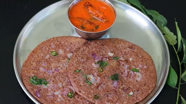 Ragi Utthappam With Kara Chutney How To Make a Ragi Dosa With Kara Chutney Recipe Ragi Utthappam With Kara Chutney How To Make a Ragi Dosa With Kara Chutney Recipe