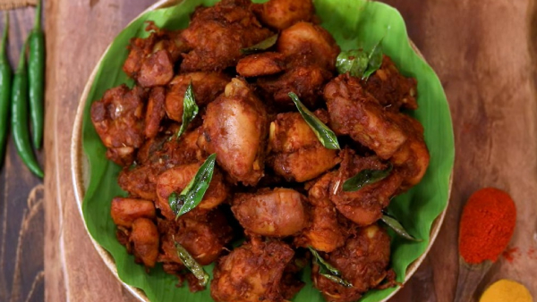 Andhra Garlic Chicken How To Make Spicy Garlic Chicken Fry Recipe