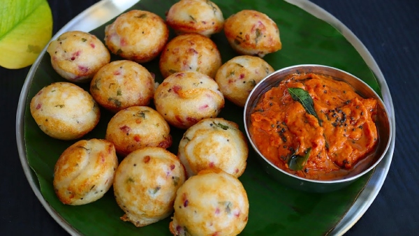 Chettinad Kara Kuzhi Paniyaram With Thakkali Chutney How To Make This Healthy Breakfast