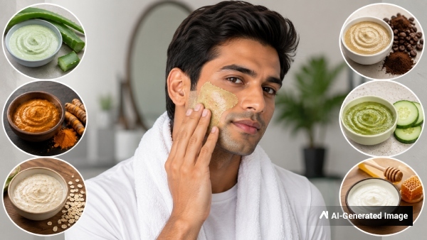 Top 5 DIY Face Packs For Men To Get Clearer Skin Top 5 DIY Face Packs For Men To Get Clearer Skin
