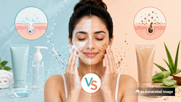 Face Wash vs Face Scrub Key Differences and Which One Is Better Face Wash vs Face Scrub Key Differences and Which One Is Better