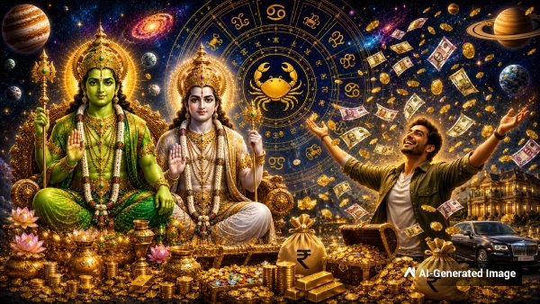 Mercury Venus Forms Lakshmi Narayana Rajyoga On 22 June 2026 List Of Lucky Zodiac Signs