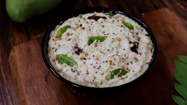 Manga Thengai Chutney How To Make Mango Coconut Chutney Recipe