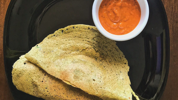 Rava Coconut Dosa With Thakkali Chutney How To Make This Instant Easy Breakfast At Home