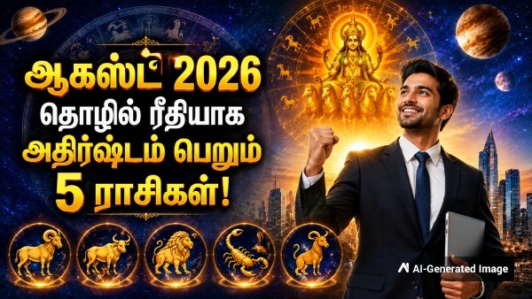 August 2026 Horoscope Career-wise Lucky Zodiac Signs In Tamil