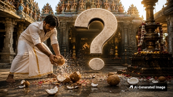 Why People Break Coconuts in Temples and Before New Beginnings Why People Break Coconuts in Temples and Before New Beginnings
