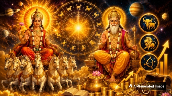 Sun Jupiter Conjunction Make Mahalaxmi Rajyog 2026 These Zodiac Signs Get Financial Benefits Sun Jupiter Conjunction Make Mahalaxmi Rajyog 2026 These Zodiac Signs Get Financial Benefits