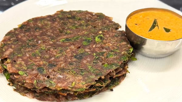 Ragi Murungaikeerai Adai With Peanut Coconut Chutney How To Make This Healthy Breakfast
