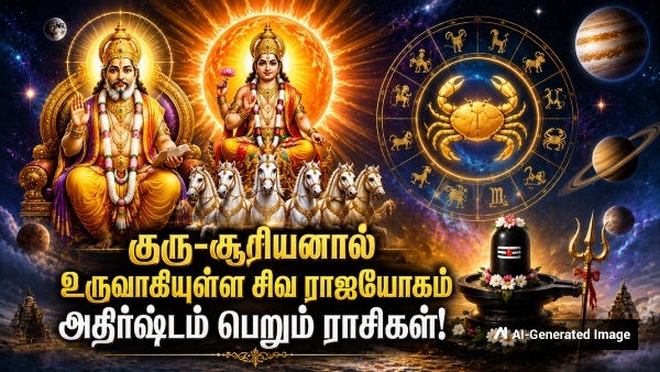 Jupiter Sun Conjunction Make Shiv Rajyog In Cancer 2026 List Of Lucky Zodiac Signs