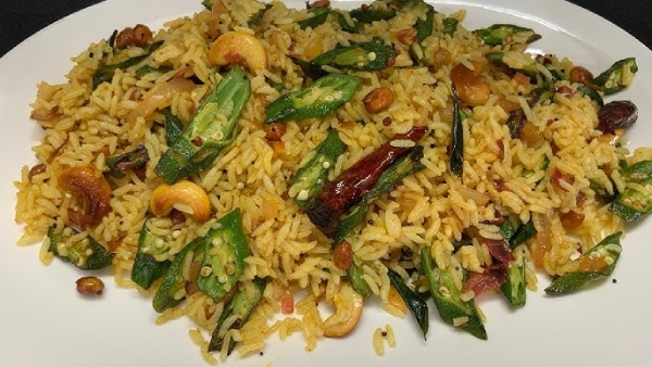 Vendakkai Pulao Recipe How to Make at Home in Tamil