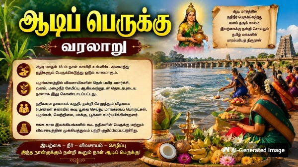 Aadi Perukku 2026 History Significance and Rituals Aadi 18 Aadi Perukku 2026 History Significance and Rituals Aadi 18