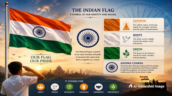 Independence Day 2026 Why the Indian Flag s Ashok Chakra Is In Blue Colour Independence Day 2026 Why the Indian Flag s Ashok Chakra Is In Blue Colour