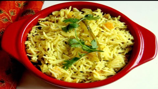 Yellow Pumpkin Pulao Recipe How to Make at Home in Tamil