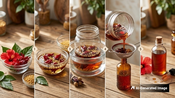 How To Make Homemade Hair Oil In 5 Simple Steps To Stop Hair Fall