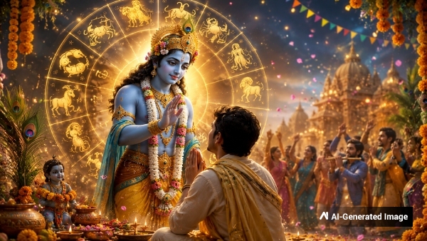 Krishna Janmashtami 2026 These 4 Zodiac Signs Have Special Blessings of Lord Krishna Krishna Janmashtami 2026 These 4 Zodiac Signs Have Special Blessings of Lord Krishna