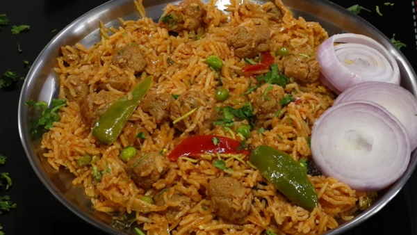 Lunch Box Recipes How To Make Soya Pulao Recipe In Tamil