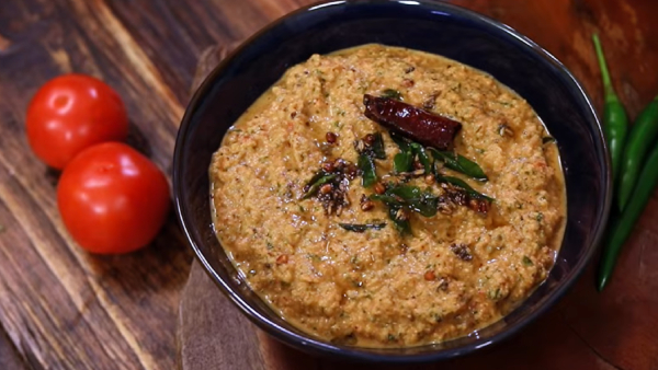 Thakkali Pudina Chutney How To Make Tomato Mint Chutney For Idli Dosa