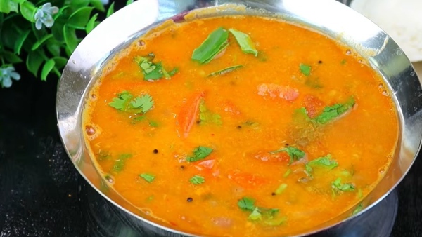 Tomato Sambar Recipe How To Make Thakkali Sambar For Idli Dosa Rice