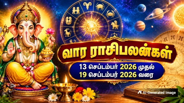 Weekly Horoscope For 13 September 2026 To 19 September 2026 In Tamil