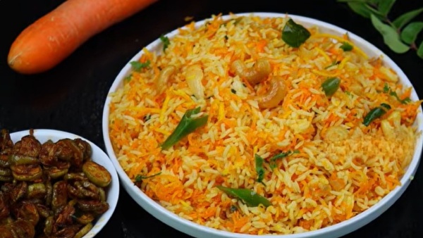 Carrot Rice With Kovakkai Varuval How To Make This Lunchbox Combo Carrot Rice With Kovakkai Varuval How To Make This Lunchbox Combo