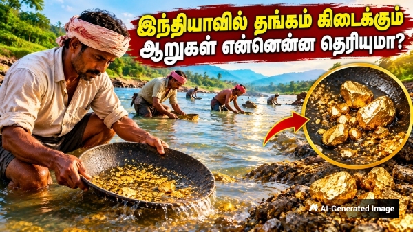 Which Indian River Carries Traces of Gold