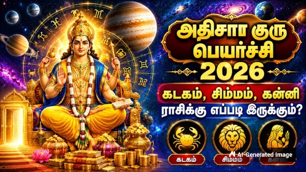 Guru Peyarchi Palan 2026 Cancer Leo Virgo Predictions By Astrologer Jeyalakshmi Guru Peyarchi Palan 2026 Cancer Leo Virgo Predictions By Astrologer Jeyalakshmi