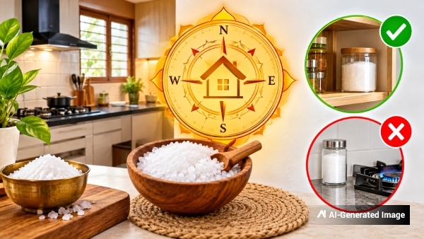 Vastu Tips for Kitchen Where to Keep Salt Rice and Turmeric as per Vastu