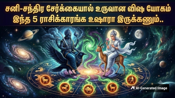 Saturn Moon Conjunction Make Vish Yog 2026 These Zodiac Signs Should Be Careful