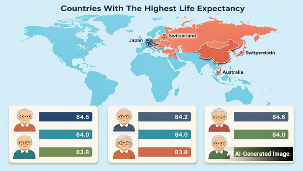 Top 10 Countries With The Highest Life Expectancy