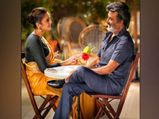 ఈ ఫోటోలో అదిరిపోయే లుక్ తో కనిపించిన రజని కాంత్ మరియు హుమా ఖురేషీ