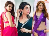 చీరలోనూ అలాంటి ఫోజులు అల్లుఅర్జున్ హీరోయిన్ శ్రద్ధాకే సొంతం...!