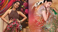 అంబానీ ఇంట పెళ్లీ వేడుకలు హల్దీ ఫంక్షన్లో ఇషా మరియు శ్లోకా  లెహంగాలు మదిని దోచేస్తున్నాయి