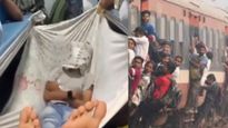 క్రియేటివ్ కింగ్, సీటులేదని రైలులో సొంత ఉయ్యాల, హ్యాట్సాఫ్ !   వీడియో వైరల్ 