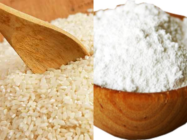 బియ్యం పిండి-బేకింగ్ సోడా ఫేషిల్ స్ర్కబ్