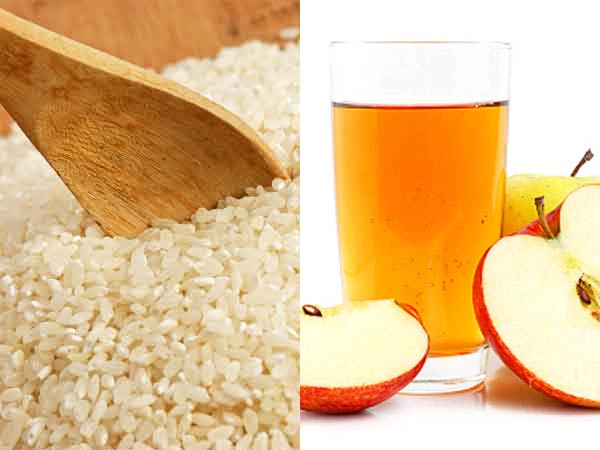 బియ్యం, పాలు- ఆపిల్ సైడర్ వెనిగర్ ఫేస్ స్ర్కబ్