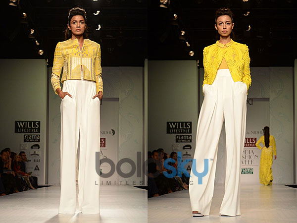 ఎల్లో అండ్ వైట్ కాంబినేషన్ :