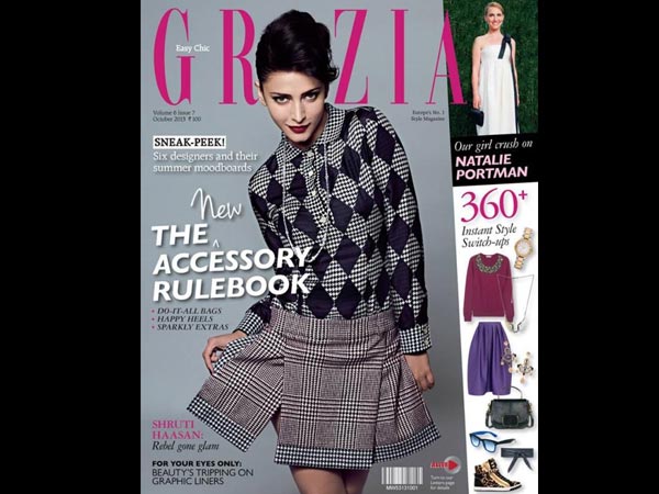 గ్రజియా: శృతి హాసన్: 