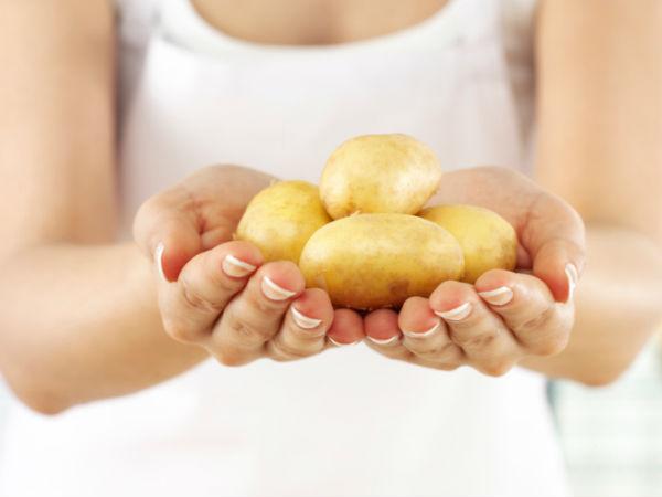 పచ్చి బంగాళదుంప: 