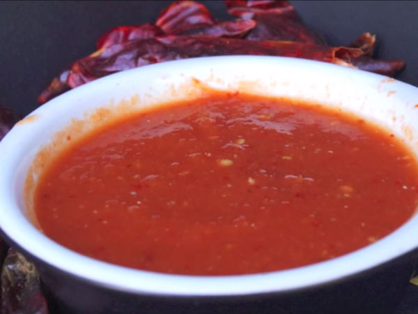 Spicy Red Chutney Recipe For Momos 