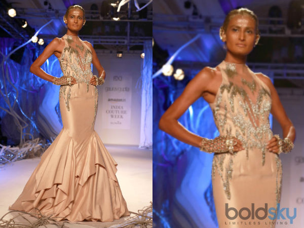 షాషన్ షోలో ఫ్యాషన్ ప్రియులను ఆకట్టుకొన్న హాట్ అండ్ సెక్సీ గౌన్స్ 