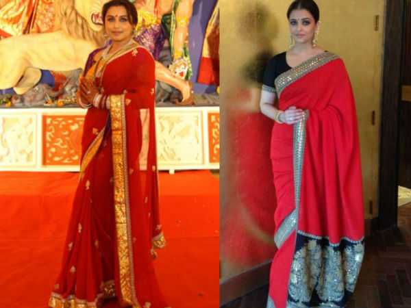 హెవీ రెడ్ శారీలు: