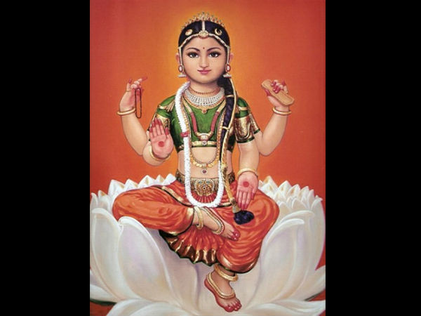 1. శ్రీ బాలాత్రిపుర సుందరి: 