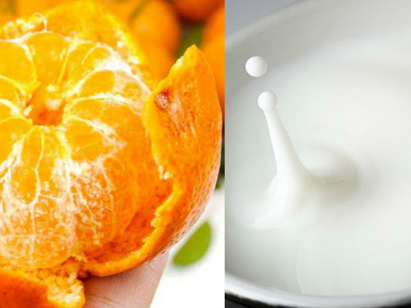 ఆరెంజ్ జ్యూస్ మరియు పాలు: 