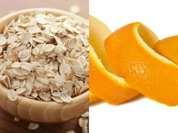 ఆరెంజ్ తొక్క మరియు ఓట్స్ స్క్రబ్: