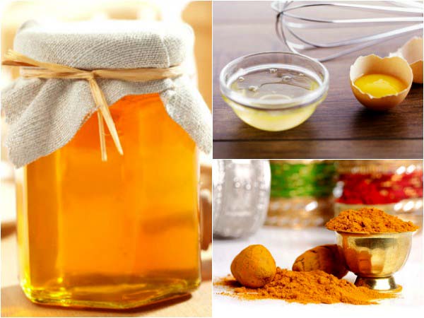 DIY Egg White, Lemon Juice And Turmeric Powder Acne-fighting Face Mask